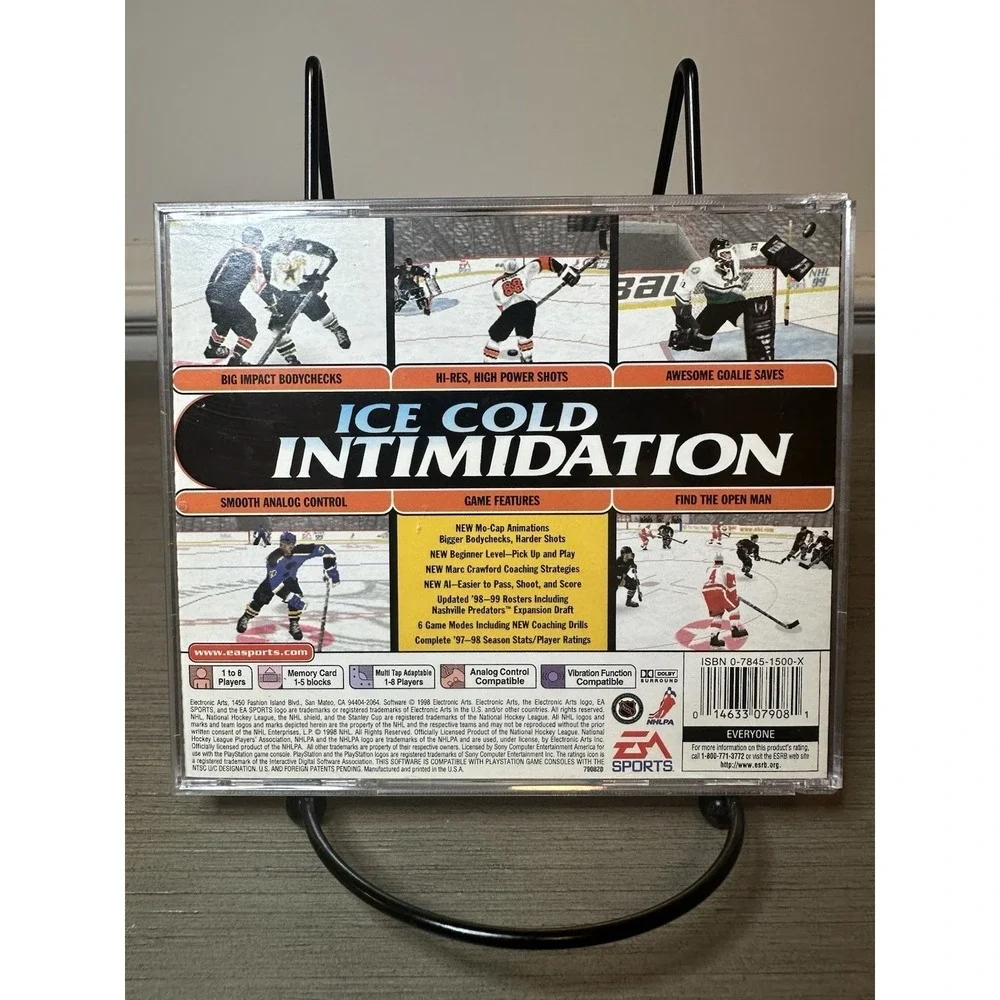 NHL 99 Sony PlayStation 1 1998 PS1 CIB Complete In Box Black Label